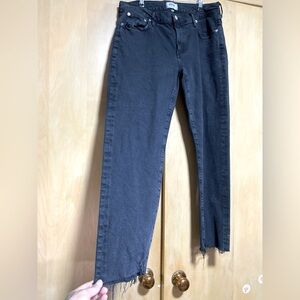 Agolde Black Straight Leg Jeans
